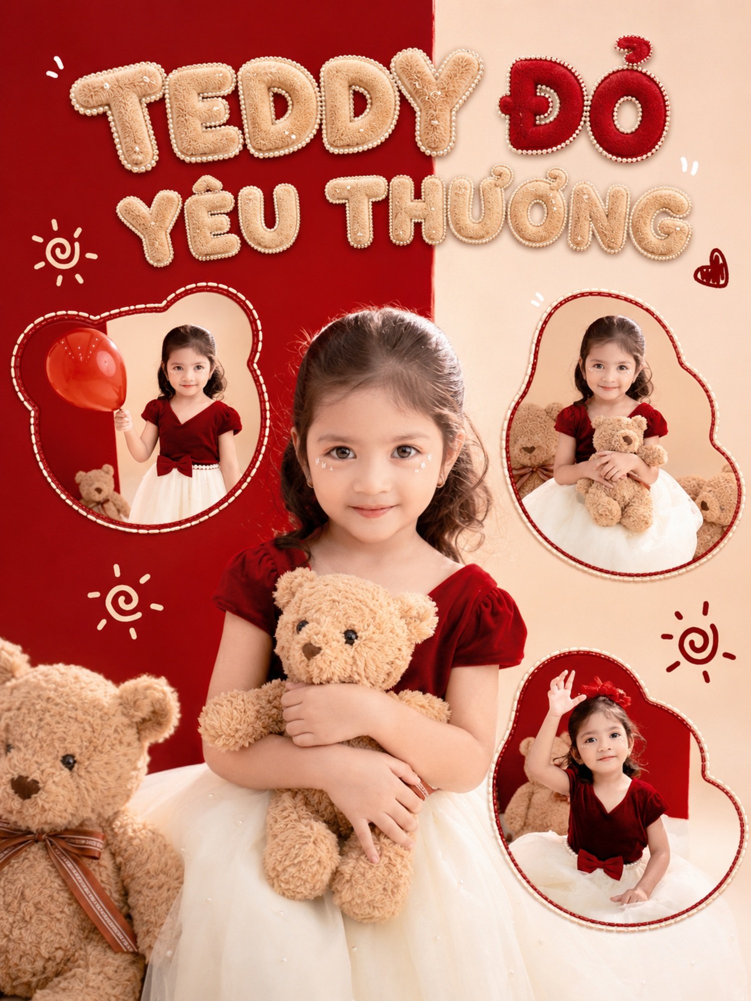 TEDDY ĐỎ YÊU THƯƠNG