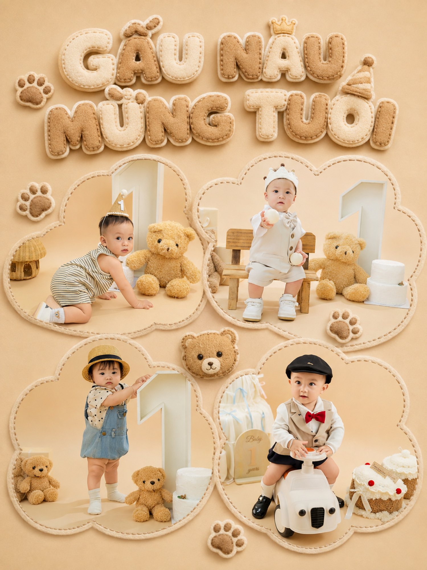 GẤU NÂU MỪNG TUỔI