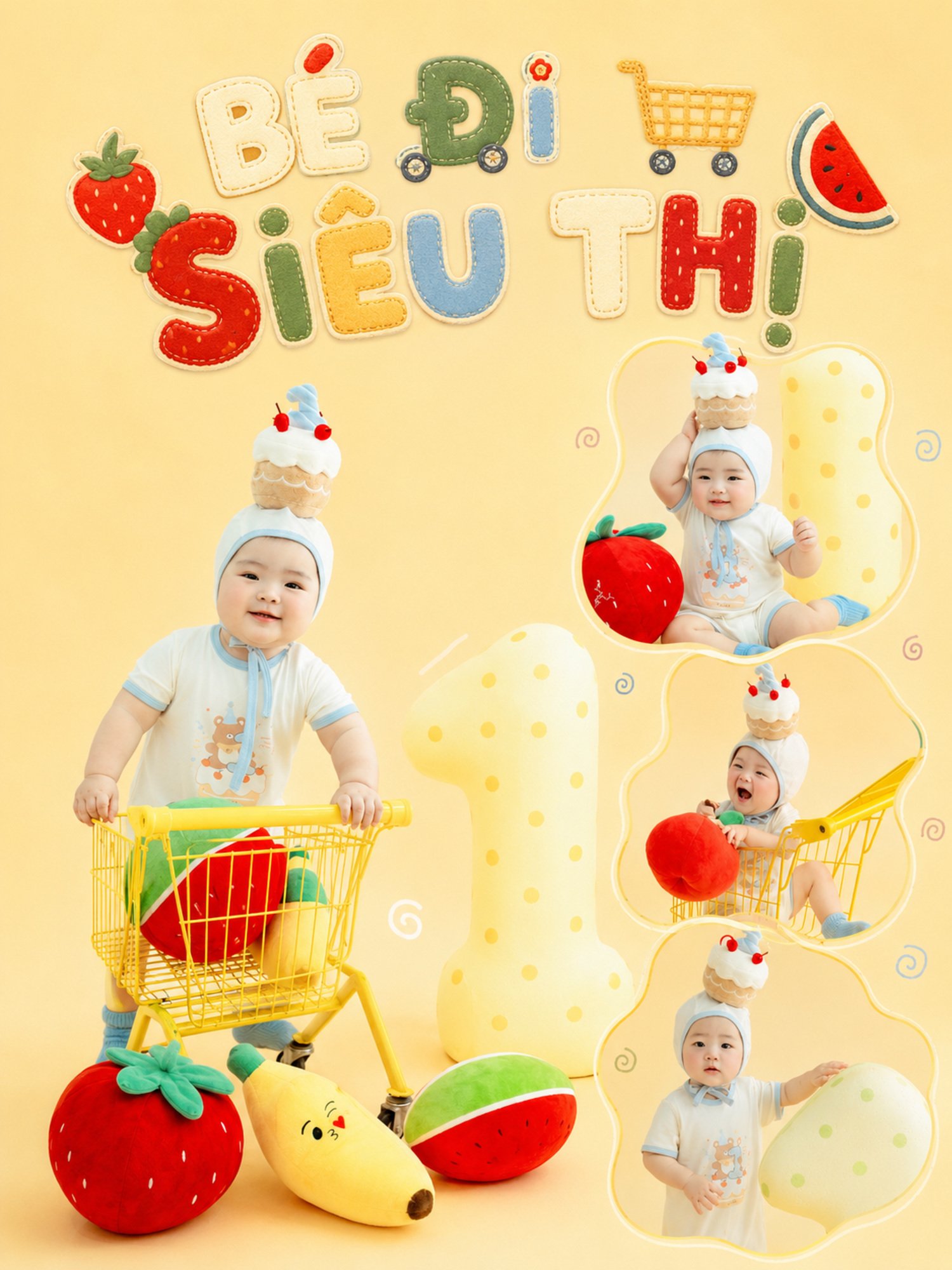 BÉ ĐI SIÊU THỊ