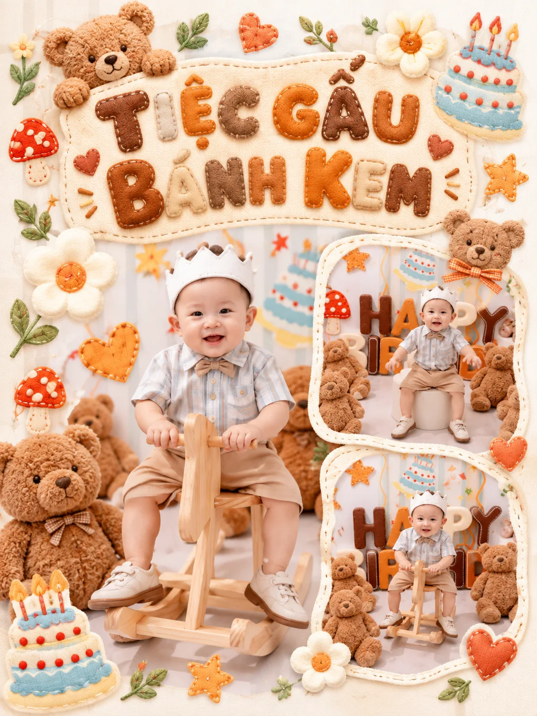 Concept TIỆC GẤU BÁNH KEM